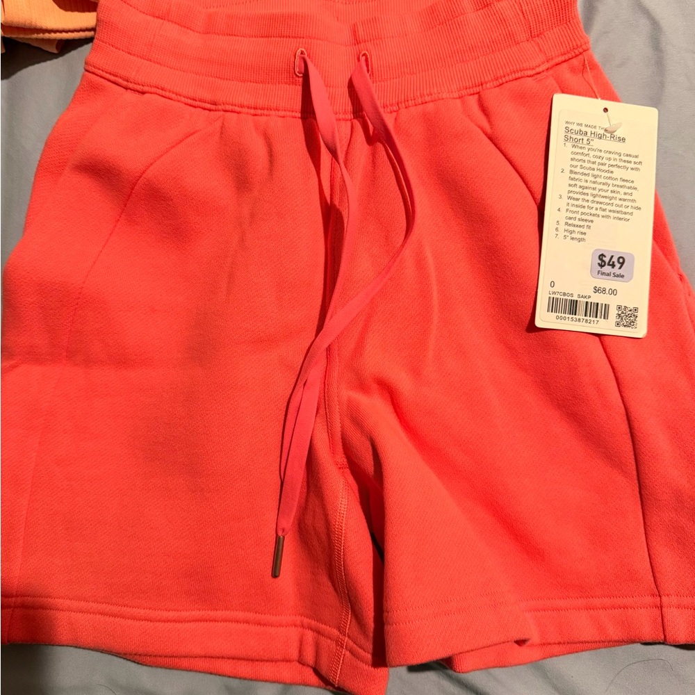 Lululemon scuba high rise short
